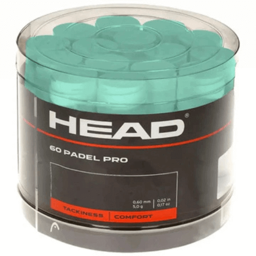 grips menta head padel con agarre profesional y estética vibrante