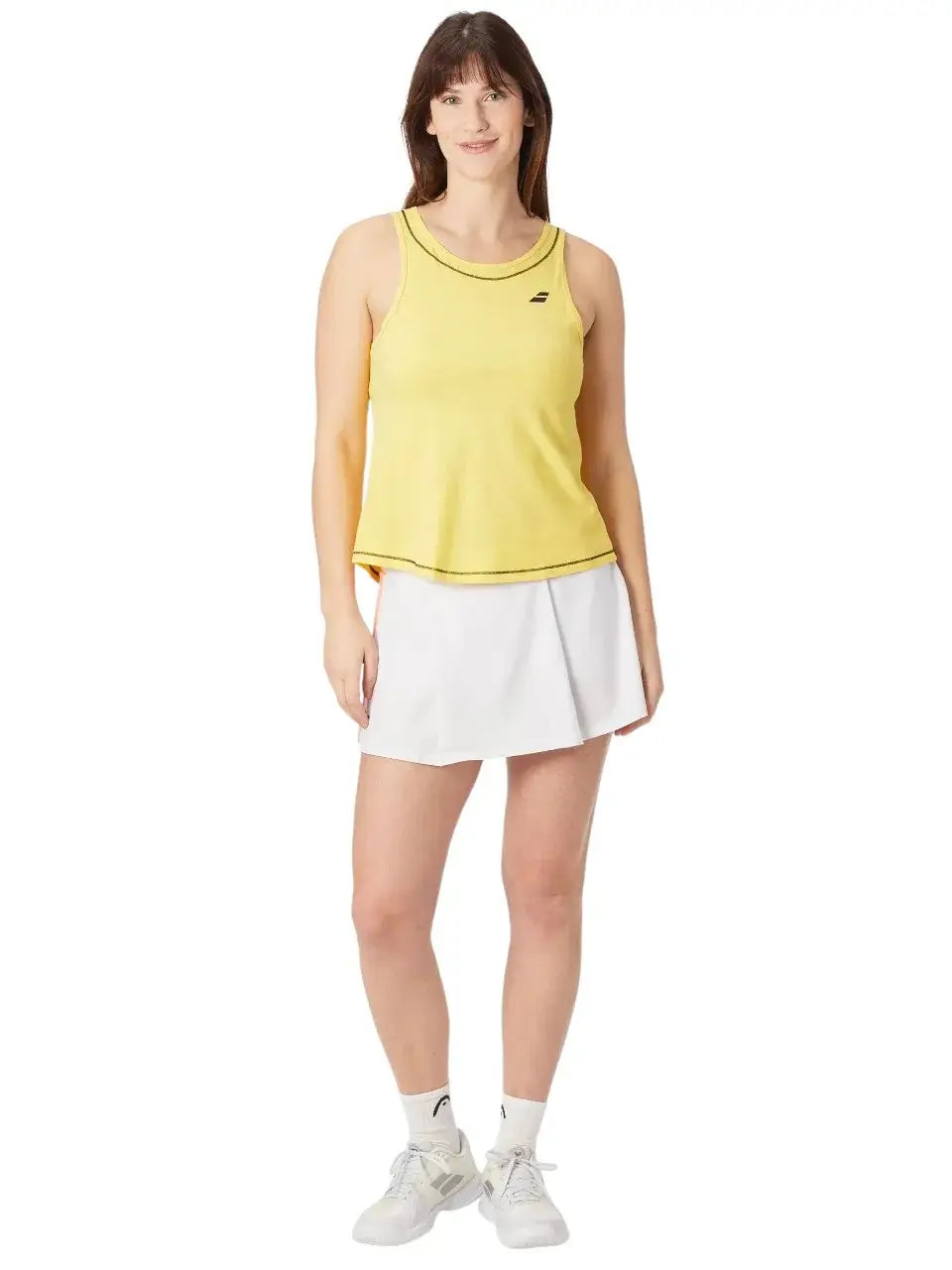 babolat exercise cotton tank sin mangas color amarillo para mujer
