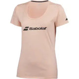 ropa deportiva mujer camiseta negra babolat exercise para entrenamiento