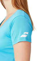 falda celeste babolat con short para jugar padel y entrenar con estilo