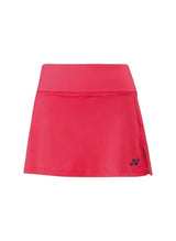 falda deportiva yonex mujer color rosa con logo en lateral