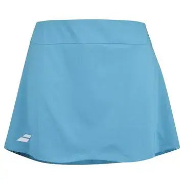 babolat play skirt azul claro mujer fabricada con poliéster reciclado y elastano