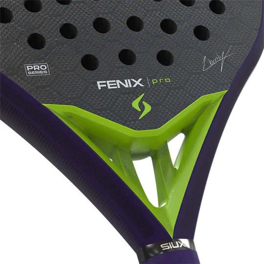 pala profesional siux fenix pro 2026 diseño púrpura con tacto duro 10/10