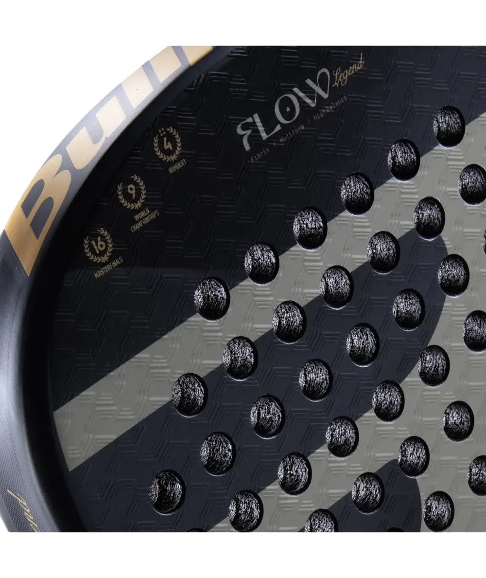 pala padel bullpadel flow legend con acabado rugoso para mejores efectos