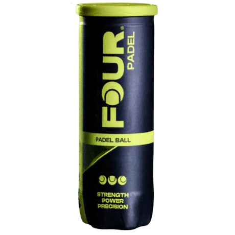 bote de pelotas four padel x3 con 3 bolas presurizadas