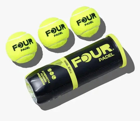 pelotas four padel x3 para juego regular y controlado