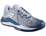 calzado deportivo babolat fury 3 clay gris claro con suela michelin duradera