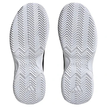 tenis adidas gamecourt 2 negros con suela espiga para agarre óptimo