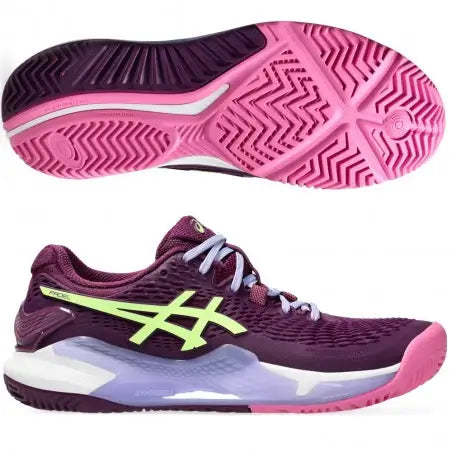 asics gel-resolution 9 padel women color profundo y diseño dinámico