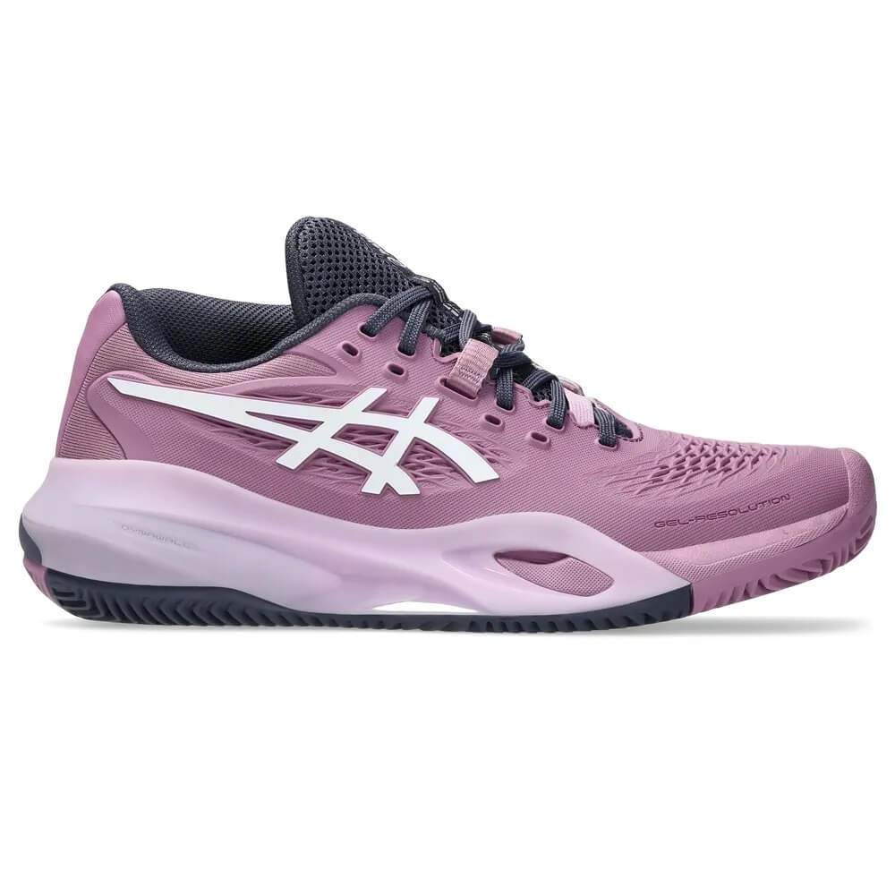  tenis asics gel-resolution x women ube white para padel