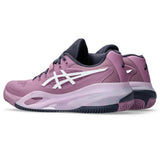  asics gel-resolution x padel women tonos violeta claro y blanco