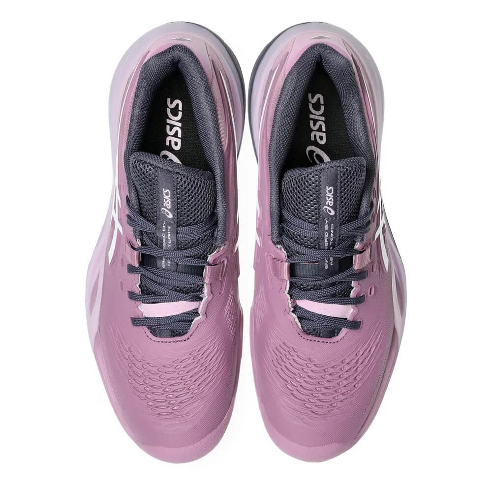 tenis padel asics gel-resolution x mujer ube/white diseño moderno