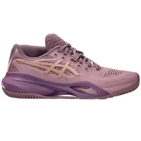 tenis asics gel-resolution x padel mujer purple oxino rose gold
