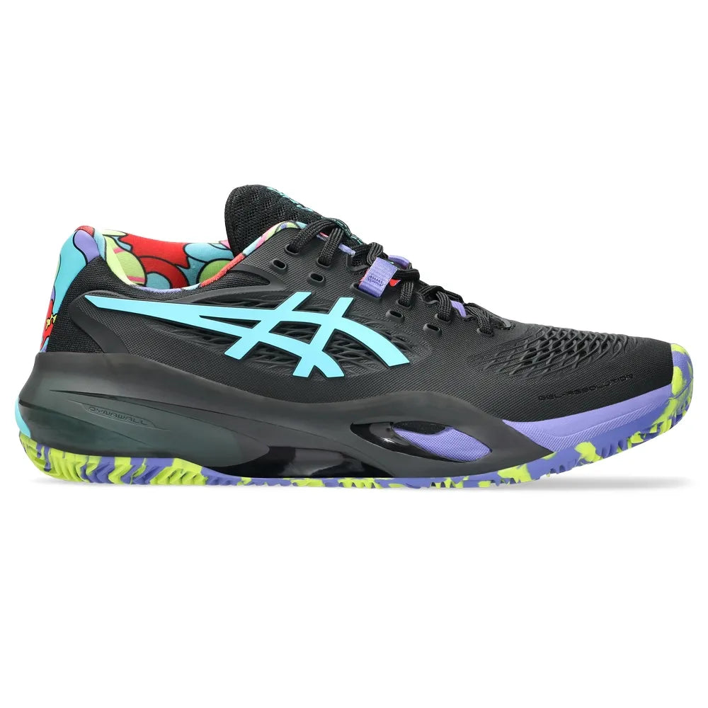tenis asics gel-resolution x padel l.e. negro aqua edición limitad