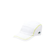 gorra lacoste blanca con detalles amarillos para tenis y pádel