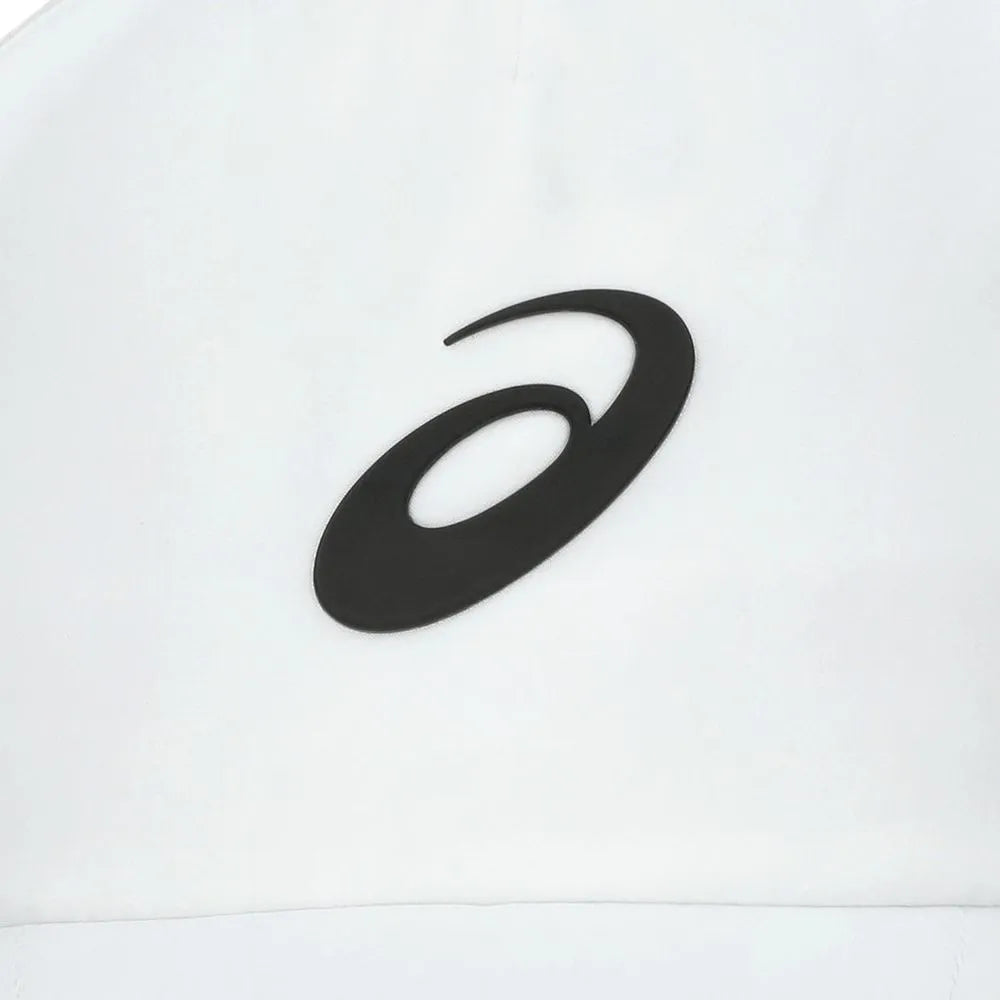 gorra blanca asics training unisex con ajuste trasero regulable