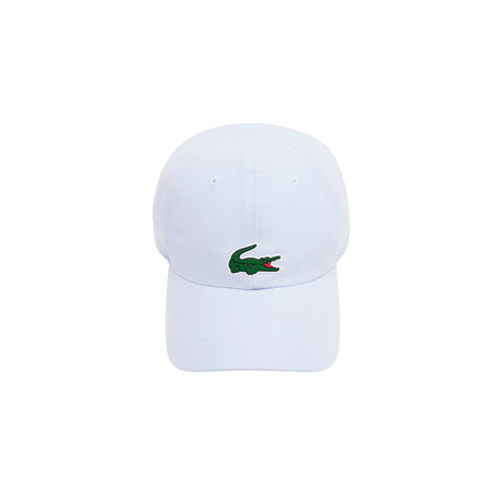 gorra lacoste monocromática celeste con ajuste trasero regulable