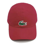gorra lacoste vino unisex con visera curva y estilo clásico