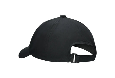 gorra deportiva asics color negro ligera y transpirable para pádel