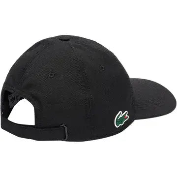 gorra deportiva lacoste negra con logo exclusivo daniil medvedev