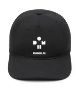 gorra lacoste negra unisex edición medvedev con visera curva