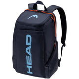 mochila head pro backpack 28l azul marino con compartimento para 2 raquetas