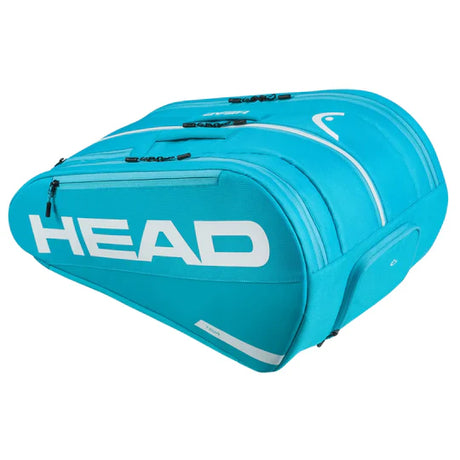 bolsa de pádel HEAD Tour L verde con capacidad para 7 palas y tecnología CCT+