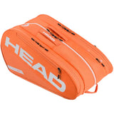 paletero padel head tour naranja reflectante con estilo moderno y deportivo