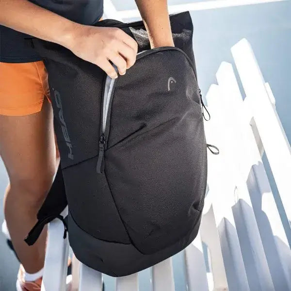 mochila head negra y menta con compartimento para 2 raquetas de pádel