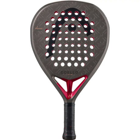 pala de padel Head Coello Team 2026 forma diamante 360 g con power foam roja para padel pro