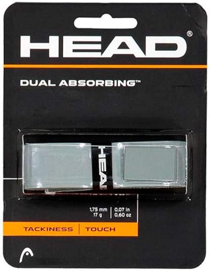  grip head dual absorbing gris para pádel con absorción de sudor y gran control
