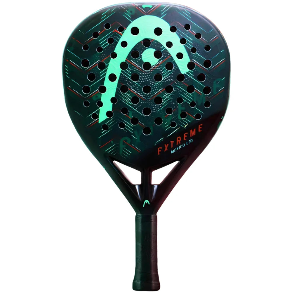 pala de padel Head Extreme MX LTD con diseño premium negro verde para jugadores intermedios de head padel