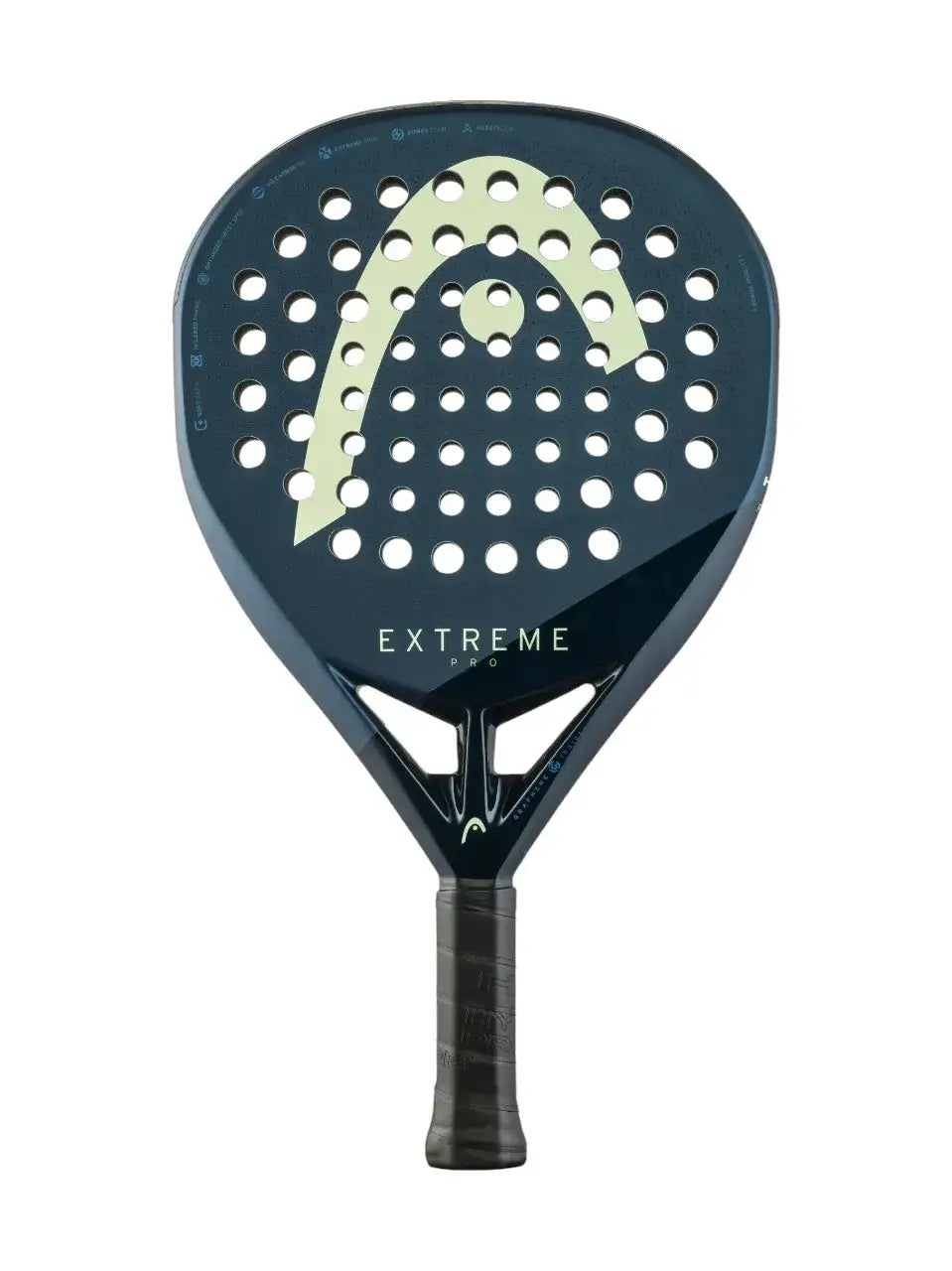 pala head extreme pro 2025 forma diamante en color azul con logo verde
