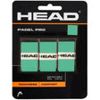 pack 3 overgrips head prime tour menta con agarre firme y tacto suave