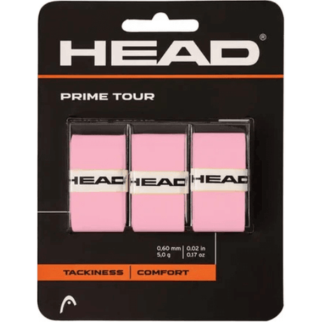 overgrips head prime tour rosa set de 3 piezas para raquetas de tenis