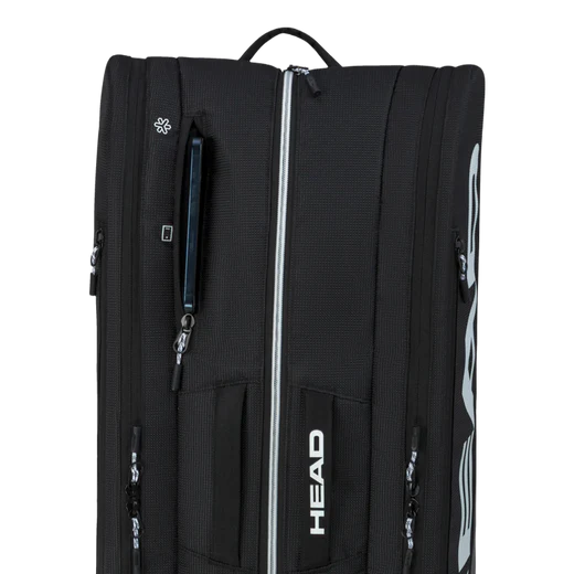 paletero padel head tour 40l negro con estructura resistente y duradera