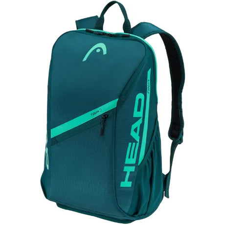 mochila head tour backpack 25l verde para tenis con compartimento para hasta 2 raquetas y accesorios deportivos head padel
