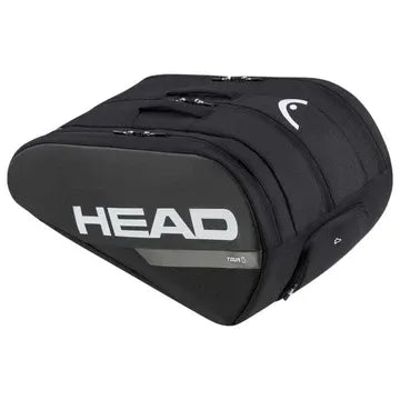 paletero head tour team negro con logo blanco y cierre doble
