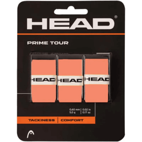 overgrips head prime tour salmón, accesorios esenciales para pádel