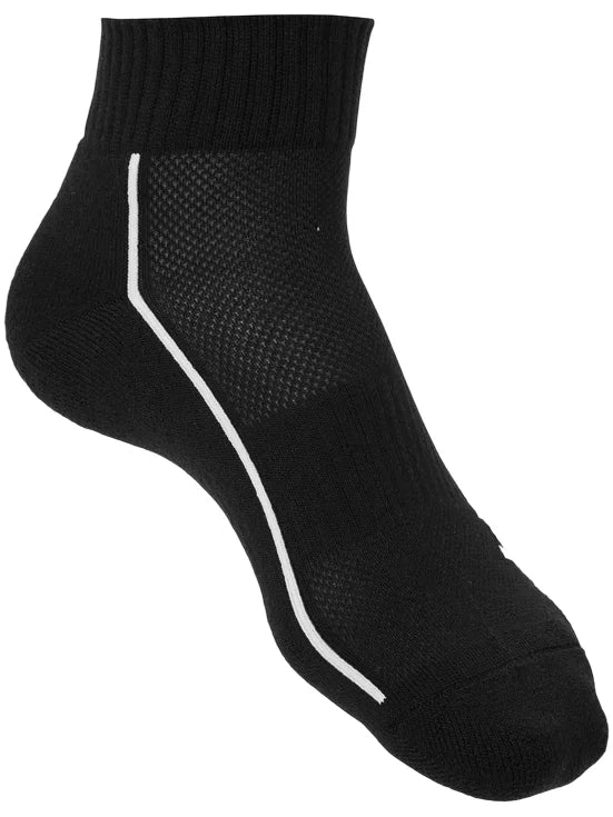 calcetas head negras tipo tobillo con soporte de arco para padel