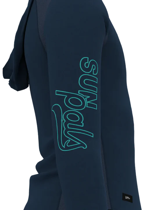 Sudadera SunPals High Performance Azul Atlántico para Pádel