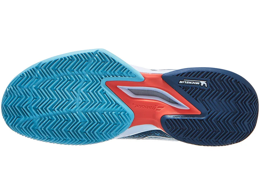 babolat jet mach 3 azul clay con suela michelin resistente al desgaste intenso