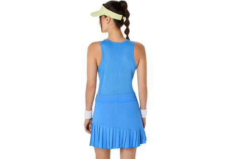 vestido deportivo asics match dress mujer blanco con corte atlético