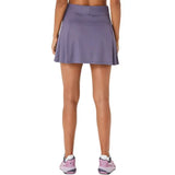 falda short asics greyish purple mujer para moverse con libertad en la pista