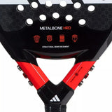 pala adidas metalbone hrd 2023 negro con rojo ideal para clima cálido