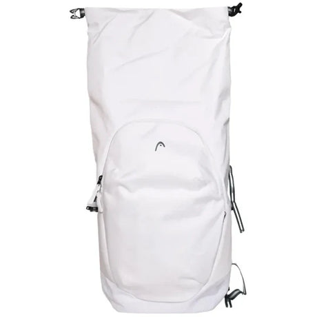 mochila tenis head tour racqpack blanca verde con espacio para transportar tres raquetas tenis