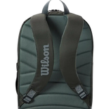 mochila Wilson gris con tirantes acolchados y respaldo ergonómico