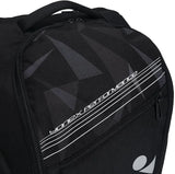mochila Yonex con logo vertical y compartimentos laterales con cierre