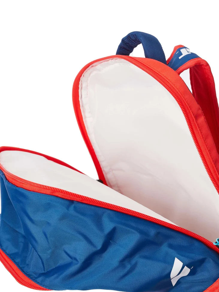 mochila babolat junior azul rojo para escuela y cancha de pádel