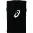 muñequera de felpa negra asics para pádel y deportes raqueta